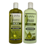 Shampoo Han Oliva Hidronut+acondicionador Cabello Seco 500ml