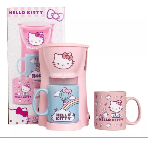  Cafetera Hello Kitty Juego De Café Con 2 Tazas