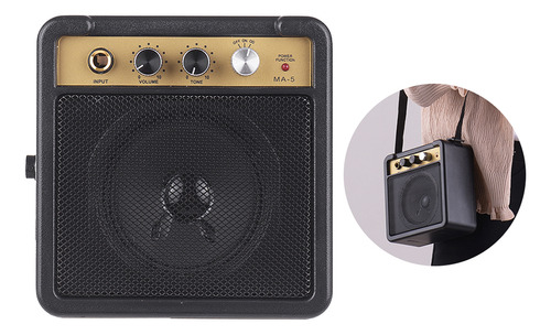 Soporta Sonido Con Altavoz Amp Tone Volume Guitar Mini De 5