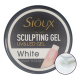 Gel Sioux Sculpting 15ml Led Uv Modelador Profissional Origi Cor White