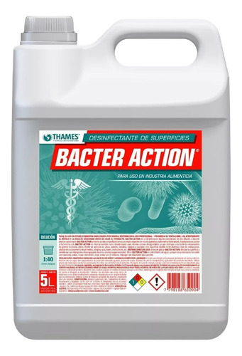 Desinfectante Amonio Cuaternario. Bacter Action