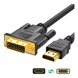 Cable Adaptador Bidireccional Hdmi A Dvi-dvi 24+1 3k, 3d