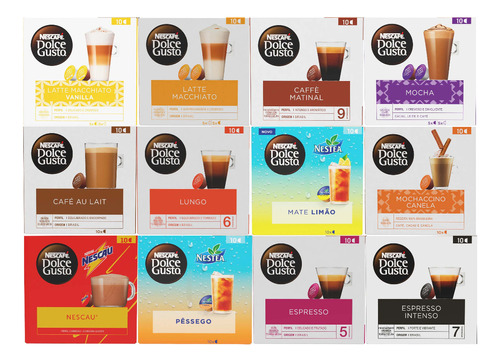 Combo 7 Caixas Dolce Gusto Todos Os Sabores Promoção!!!