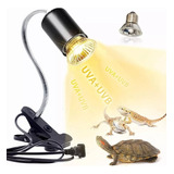 Foco Calor Para Reptiles Tortugas 3 En 1 Lámpara Uva Uvb 25w
