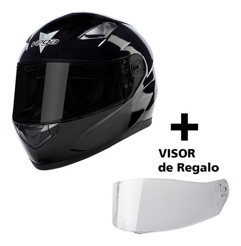 Casco Moto Integral Calle Vega Ultra + Visor Adicional