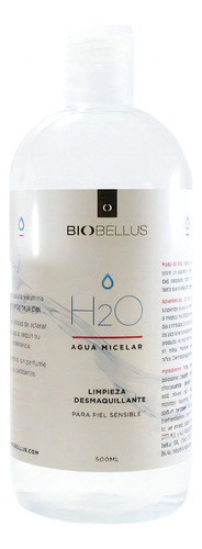 Biobellus H2o Agua Micelar Desmaquillante Facial 500ml