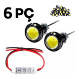 Led Olho De Águia 23mm Kit 6pçs + 1 Central Strobo 12v