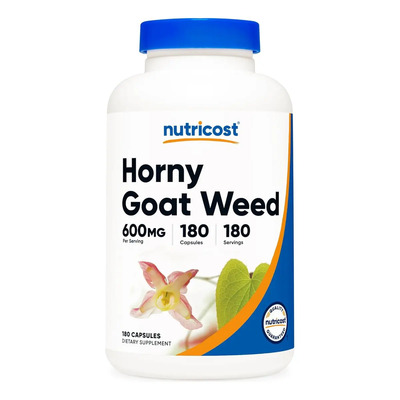 Nutricost Hierba De Cabra Caliente 600 Mg 180 Cápsulas Sabor Sin sabor | MercadoLibre