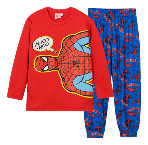 Pijama Niño Manga Larga Spiderman Marvel Original 