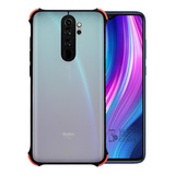 Carcasa Para Xiaomi Redmi Note 8 Pro Bor Negro Anti Prot Cam