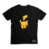 Polera Pikachu Pokémon Pika Pikachu Niño Niña Algodón