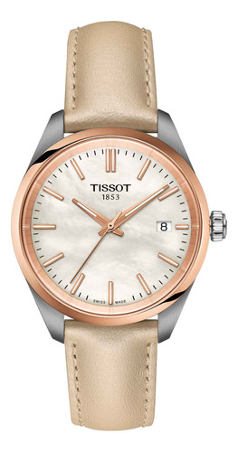 Reloj Tissot Pr100 Classic Cuero Beige