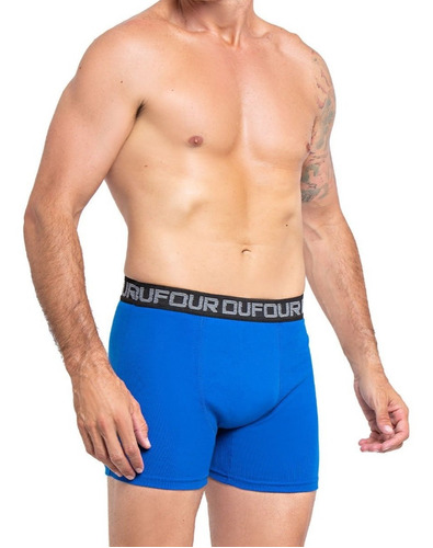 Pack X2 Boxer Hombre Dufour Algodón Rib Con Elástico 12052