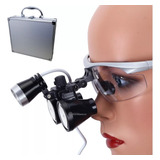 Óculo Lupa Binocular Com Fotoforo Dentista 3,5x Potente Led