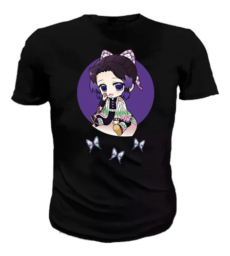 Playera Demon Slayer Shinobu Hola Para  Adultos Y Niños