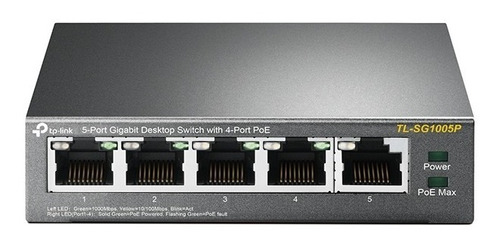 Switch Tp Link De 5 Puertos Gigabit 4 Puertos Poe Tl-sg1005p