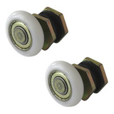 2pc Aledrine Roldana Para Box Regulavel Vidro 8mm Temperado Blindex Zamac Alta Resistencia