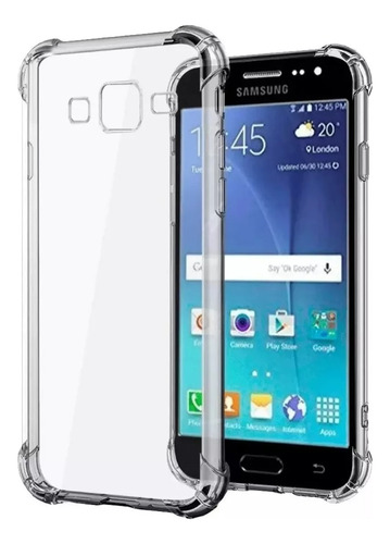 Funda Para Samsung Transparente J5 Prime + Hidrogel Opaco 