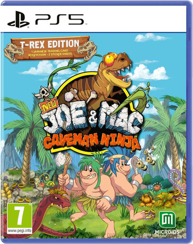 New Joe & Mac: Caveman Ninja - T-rex Edition - Ps5 (físico)