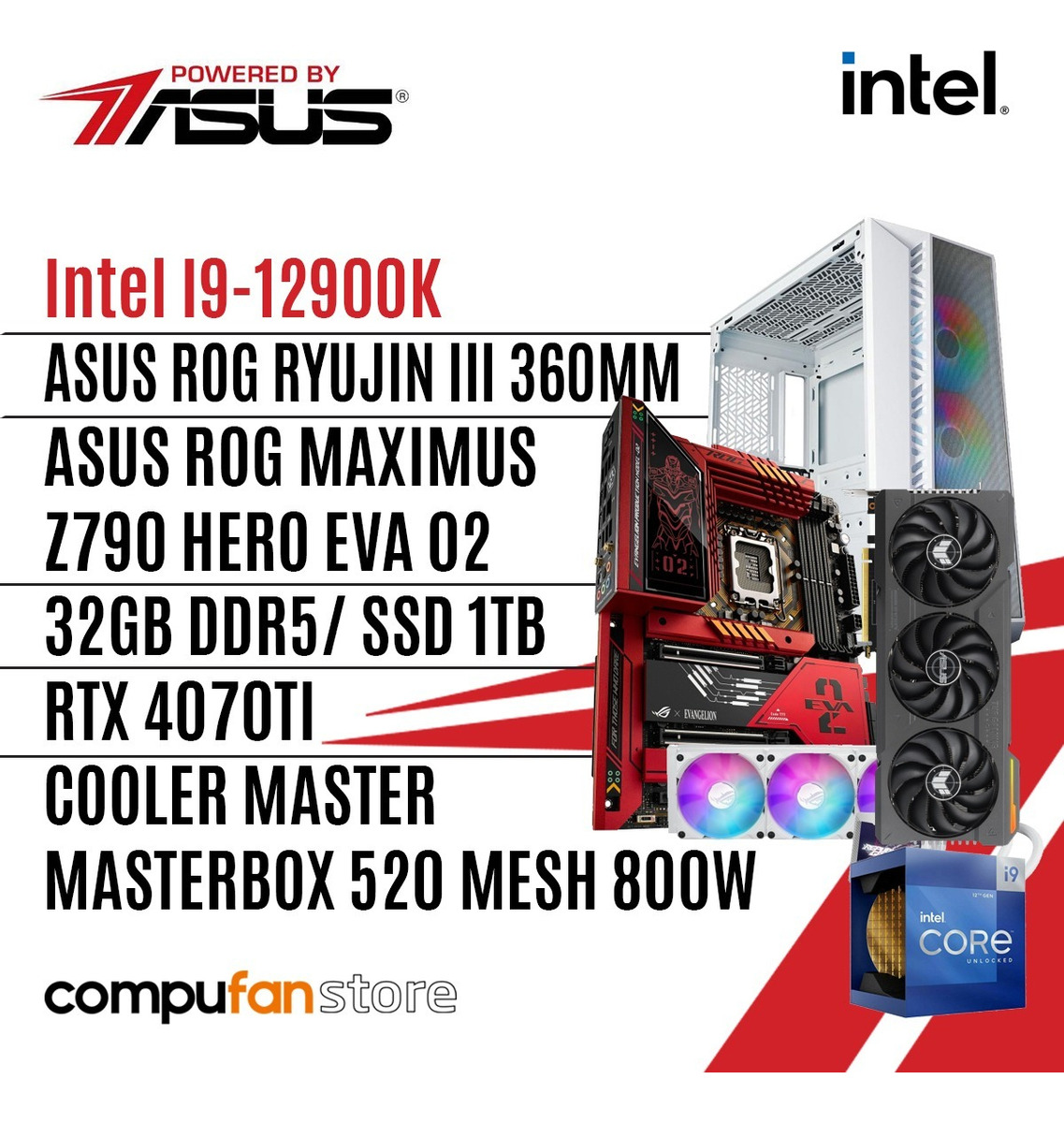 Pc Gamer Powered By Asus Intel I9 Z790 Rtx 4070ti 32gb 1tb Ssd