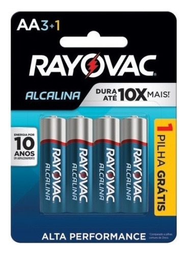 Kit Com 72 Pilhas Aa Alcalina Rayovac