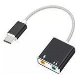 Tarjeta De Sonido7.1 Conector Usb C Audio Y Micrófono 3.5mm