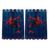 Cortina Infantil Temática 2,60x1,50 Mtrs Homem Aranha