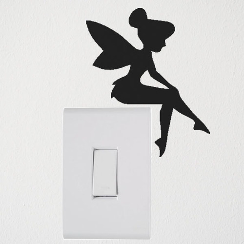 Adesivos Tomada Interruptor Fada Tinkerbell Quarto Menina