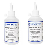 Kit 2 Alcool Isopropílico 99,8% Isopropanol 110ml Implastec