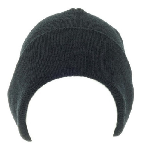 Oferta 1 Gorro Unitalla Liso Clasico Textil En Color Negro