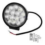 Faro Led Redondo Auxiliar 14 Led 42w 4x4 Agro Off Road