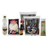 Kit Sushi Premium 2xalga Nori Arroz Esteira Shoyu Tempero