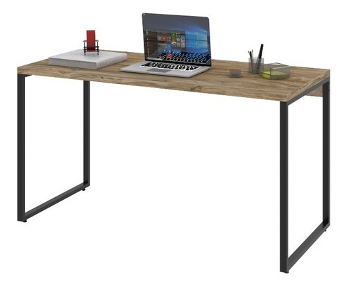 Mesa Para Computador Office Estilo Industrial 1,35m Kuadra