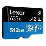 Cartao Lexar Micro Sdxc 100mb/s 512gb Video 4k Gopro Hero7