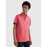 Polo Rosa De Hombre Con Logo De La Firma Thommy Hilfiger