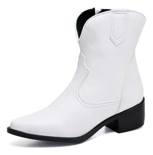 Bota Feminina Cano Curto Country Bicolor Original Dubuy