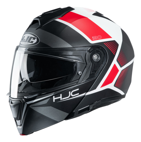 Casco Rebatible Hjc I90 Hollen Mc1sf Neg/bla/roj Avant Motos