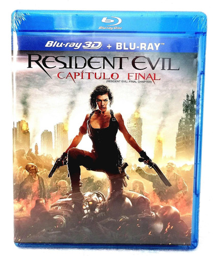 Resident Evil (capitulo Final) Blu-ray 3d+blu-ray Original 