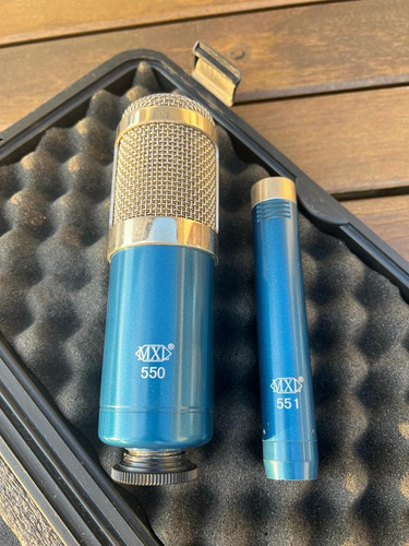 Mxl 550/551 Kit De Microfones Condensadores Azul