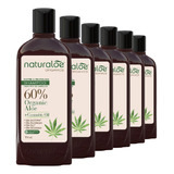 Pack 6 Shampoo Naturaloe Aceite De Cañamo 350ml