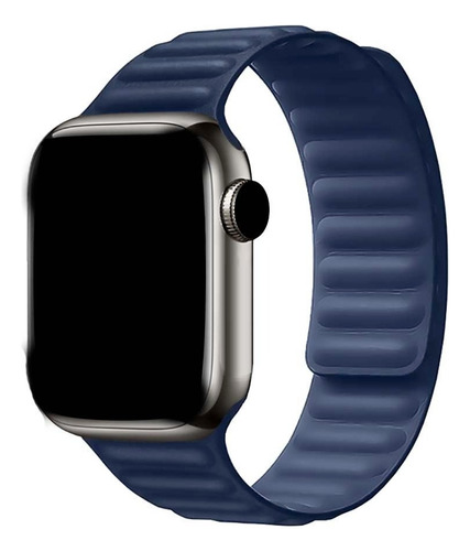 Pulseira Silicone Loop Elos Dupla Magnética Para Apple Watch