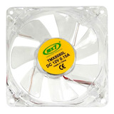 Cooler Fan Ventilador Led 80x80 12v Molex Gabinete Fuente