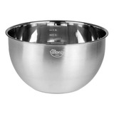 Bowl Tigela Culinária Multiuso Inox 3,5l Prata Com Medidas