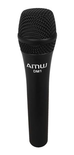 Amw Dm1 Microfone Dinâmico Com Fio Cardioide Em Metal + Cabo