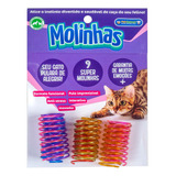 Molinhas Interativa Para Gatos Multicores C/ 9 Un. Brinquedo