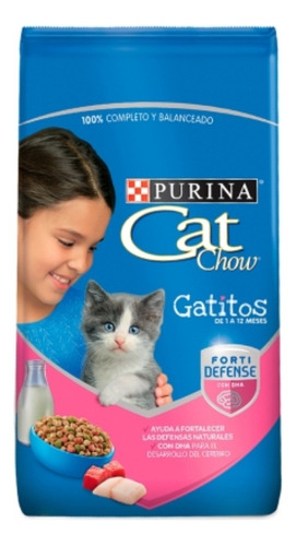 Alimento Purina Cat Chow Pescado Carne Leche 8k Gato Gatitos