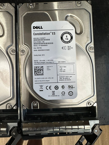 Hd Sas Dell 3.5 1tb 7.2k 6gbps 0740yx 740yx St1000nm0001