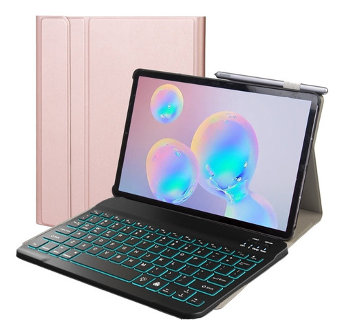 Funda De Piel Con Teclado For Samsung Galaxy Tab A7 T500