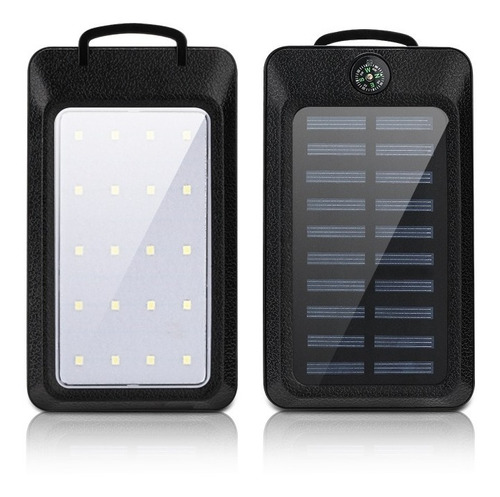 Bateria Externa Solar Led Powerbank Celular 9000mah + Envio