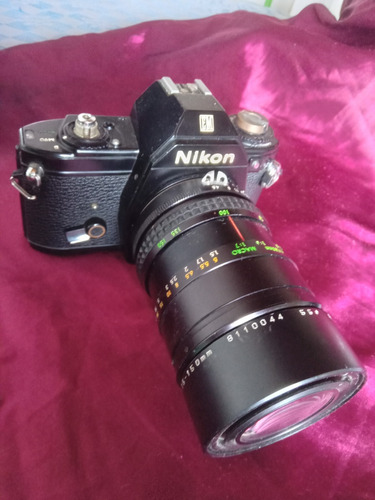 Câmera Fotográfica Nikon Com Flash Analógica Antiga Me